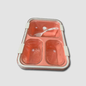 Lunch Box For Kids, Tiffin Box With Spoon - Image 2