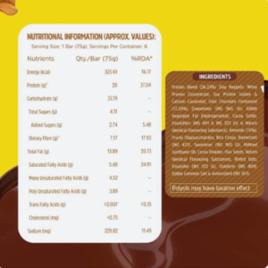 MB Protein Bar (20 gm), 6 bar(s), Choco Almond - Image 4