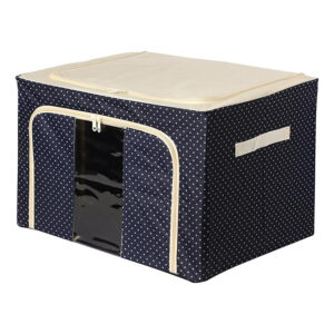 66 LTR Foldable Steel Frame Cloths Zip Organizer Bag - Image 2