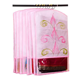 Hanging covers for saree Hanger not included Color random