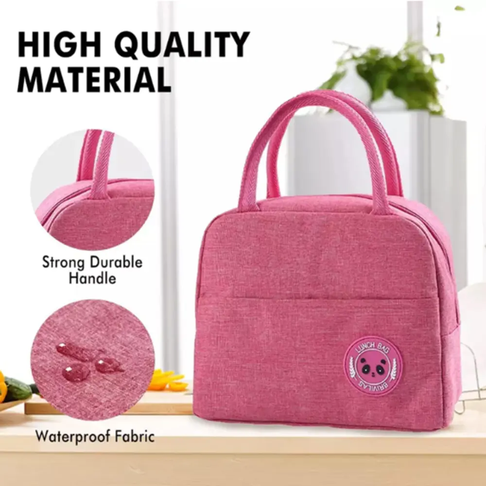 Insulated lunch bag pink