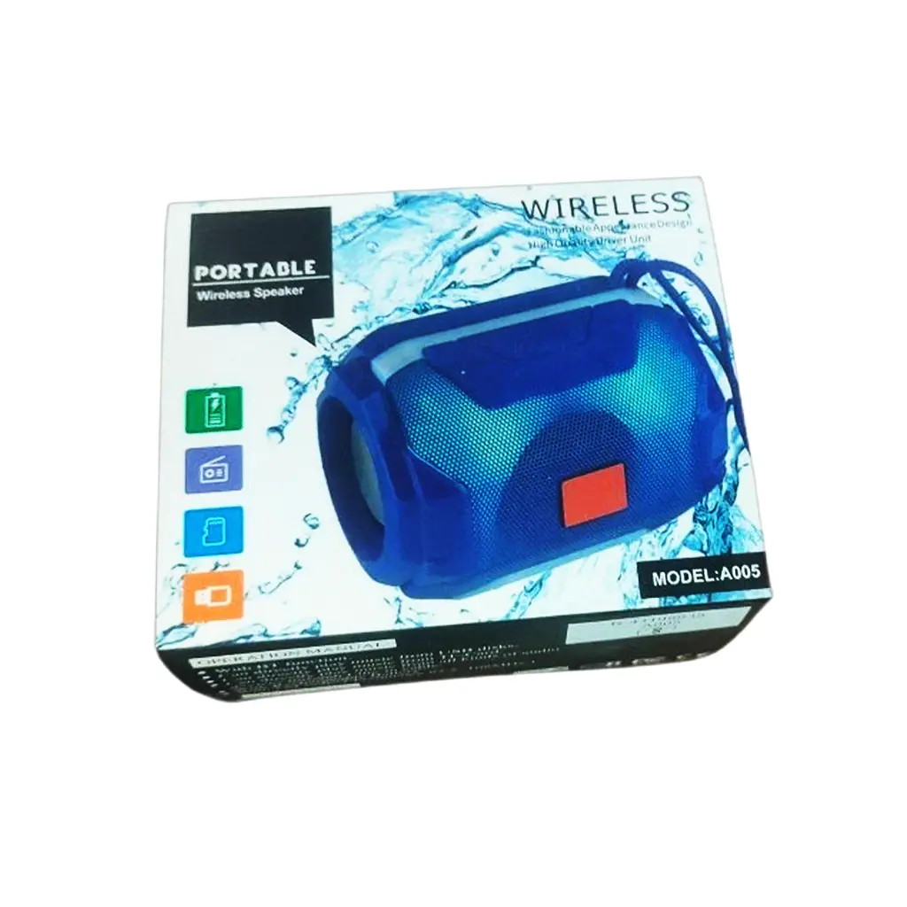 Portable Bluetooth wireless speaker round