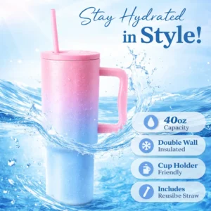 Stainless Steel Tumbler Hot and Cold with Handle