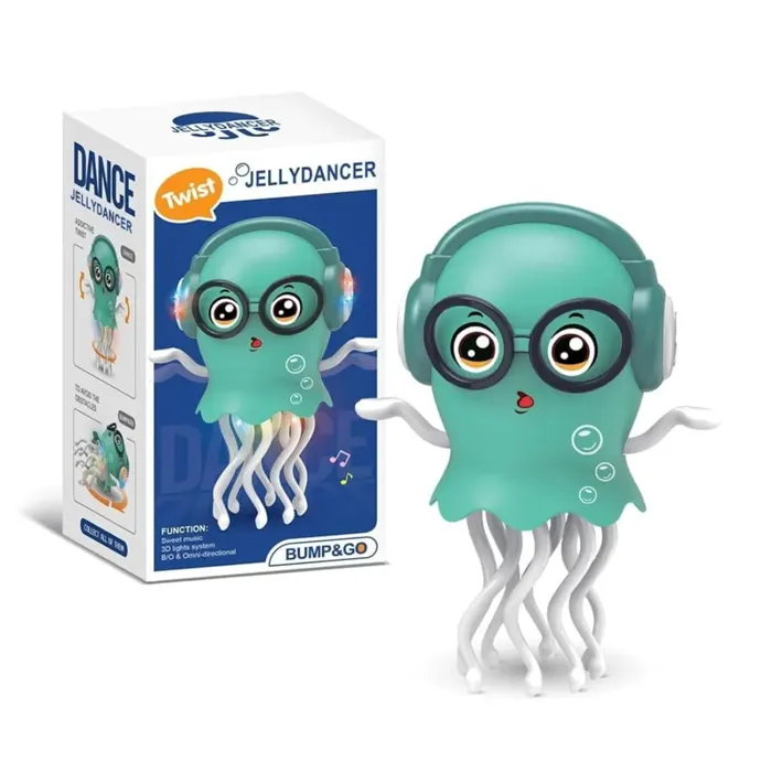 Dancing Jellyfish Toy for Kids with Music, LED Lights