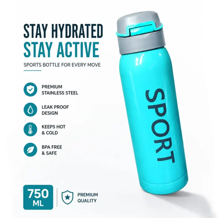 Premium Stainless Steel Water Bottle / School / College / Office