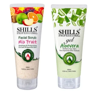 1+1 Combo – Aloe Vera Gel & Mix Fruit Facial Scrub